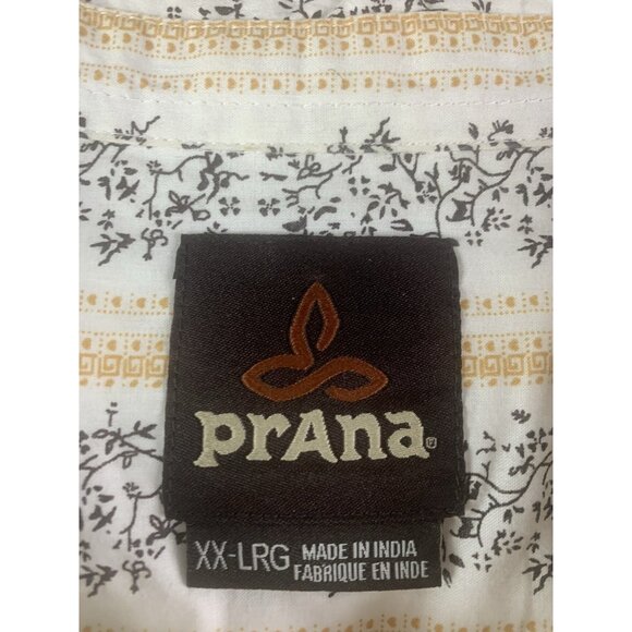 PrAna Breathe Mens 100% Cotton Shot Sleeve Button Up Shirt Size 2XL Multicolor - Picture 5 of 9